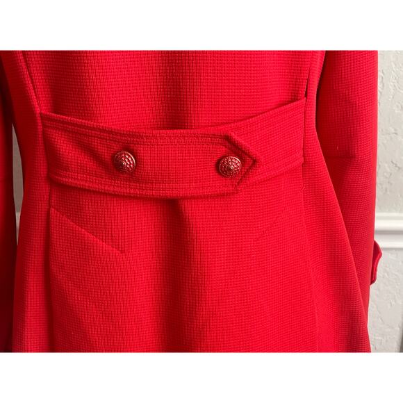 Vintage Red Coat Textured Buttons Union Tag - Picture 5 of 11